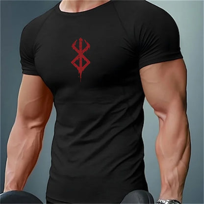 Camiseta de compressão masculina – treino e secagem rápida.