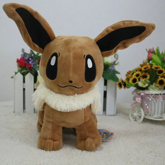 Brinquedo de Pelúcia Pokemon Eevee – Estilo Kawaii, 10/20/30cm, Ideal para Crianças!
