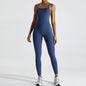 Macacão de ioga feminino – sem costas e com efeito push up.
