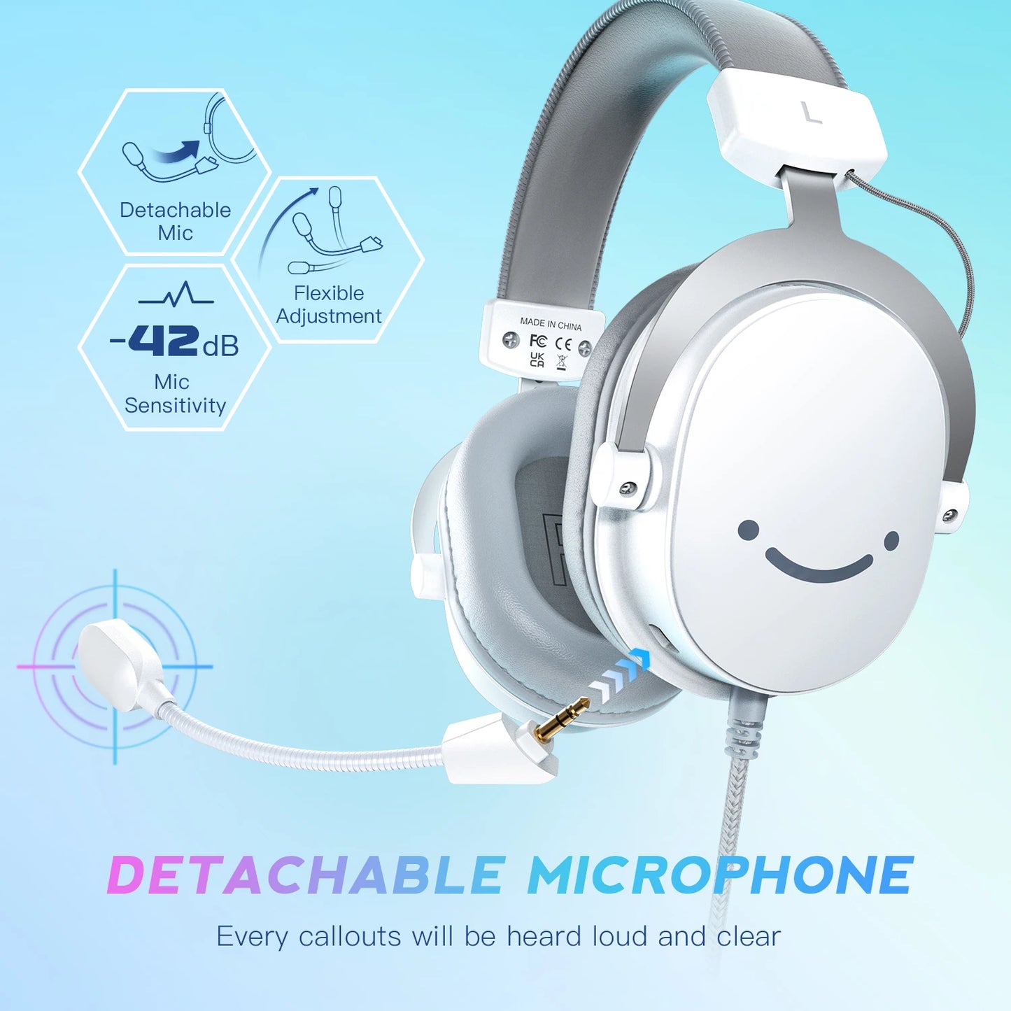 FIFINE H9W Headset Gamer USB 7.1 Surround com Microfone e Conexão 3.5mm!