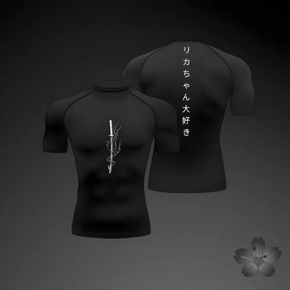 Camiseta Masculina Esportiva de Compressão para Corrida e Academia!