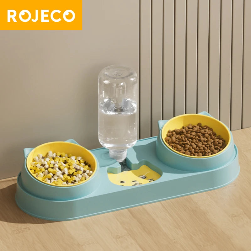 Comedouro 3 em 1 com Bebedouro Automático ROJECO!