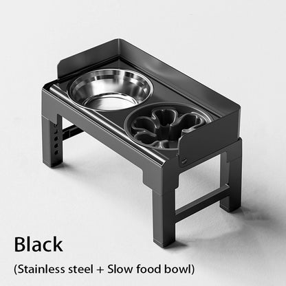 Comedouro Elevado Ajustável com Tigelas Inox Dobráveis!