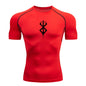 Camiseta de compressão masculina – treino e secagem rápida.
