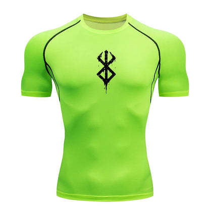 Camiseta de compressão masculina – treino e secagem rápida.