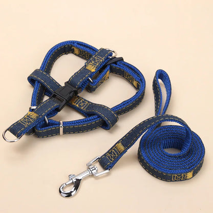 Coleira peitoral ajustável – ideal para cães e gatos.