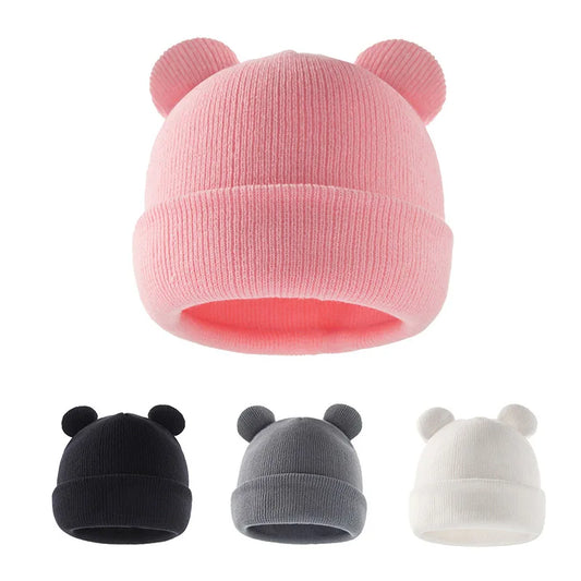 Gorro de Lã Infantil com Orelhas – Tricô Fofo Unissex (1 a 4 anos)