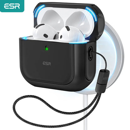 Capa ESR HaloLock para AirPods 4 e Pro com Proteção