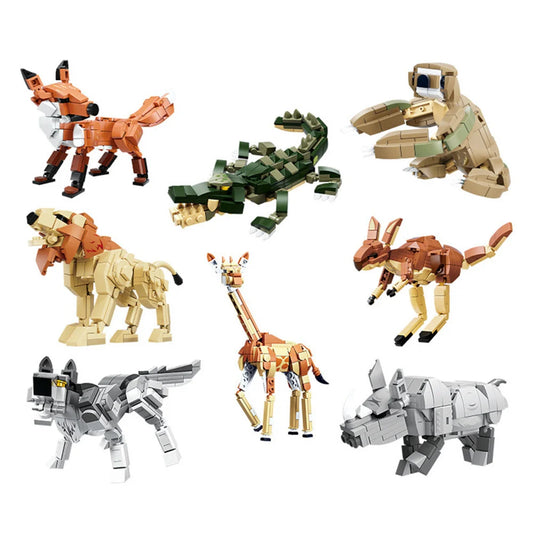 Fazenda Criativa: Jardim de Legos com Animais Selvagens