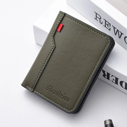 Carteira Masculina Ultra Fina em Couro PU!
