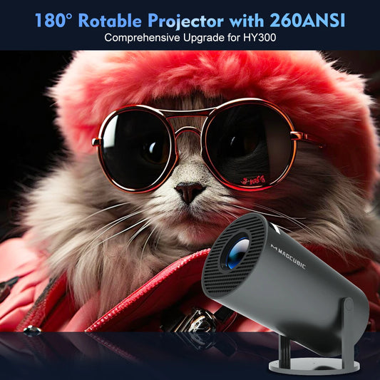 Projetor Magcubic HY300 PRO 4K, Android, portátil 260 ANSI.