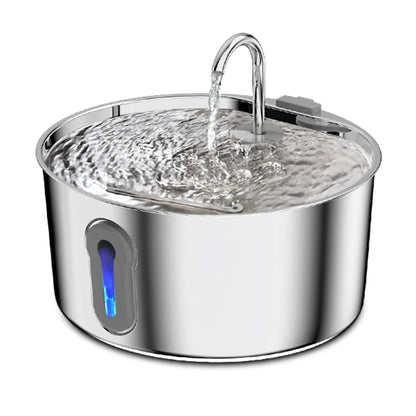 Fonte Automática de Água em Aço Inoxidável para Gatos e Cachorros com Filtros!