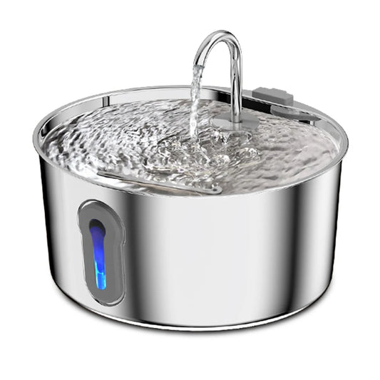 Fonte Automática de Água em Aço Inoxidável para Gatos e Cachorros com Filtros!
