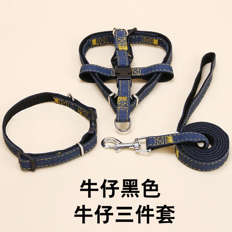 Coleira peitoral ajustável – ideal para cães e gatos.
