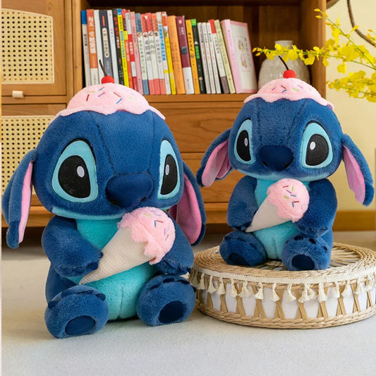 Pelúcia Disney 40CM - Boneca de Sorvete Kawaii, Almofada Macia e Decorativa!