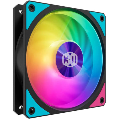 Ventilador Cooler Master 120mm, ARGB, LDB Bearing, resfriamento silencioso.