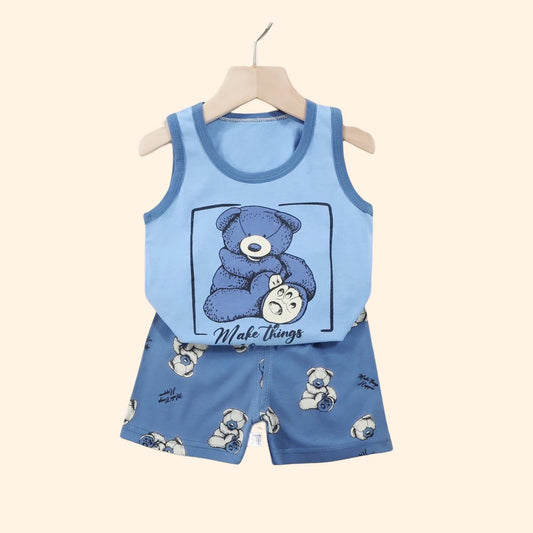 Look Divertido e Confortável: Short e Regata para Crianças!
