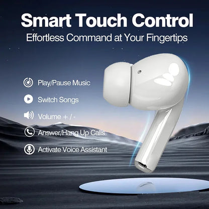 Fones USAMR Airs Pro TWS Bluetooth 5.2, à prova d'água, com microfone.