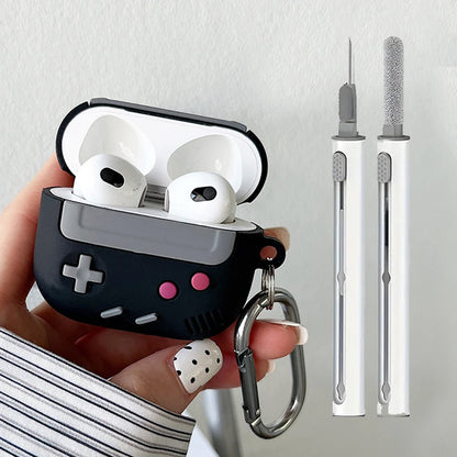 Capa Antichoque para AirPods 3/4 Pro2 com Design Gamer e Kit de Limpeza
