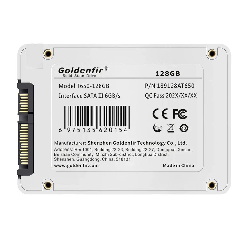 Goldenfir 2.5 SSD SATA III: 128GB a 1TB de Alta Velocidade!