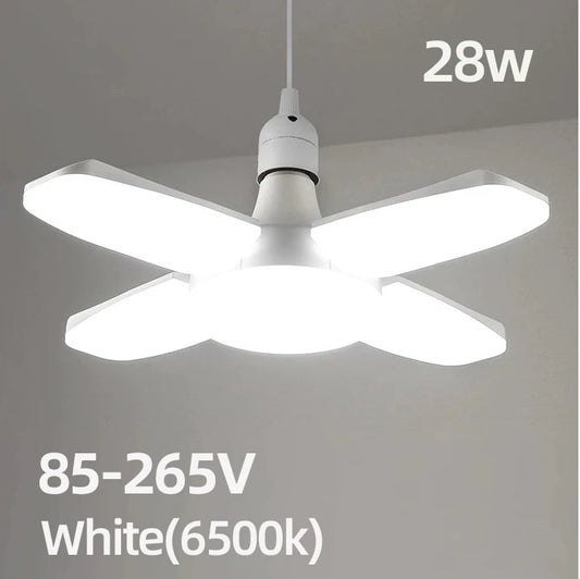 Lâmpada LED Dobrável 28W E27 – 40 LEDs, 6500K, 110V/220V!