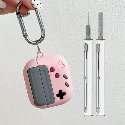 Capa Antichoque para AirPods 3/4 Pro2 com Design Gamer e Kit de Limpeza