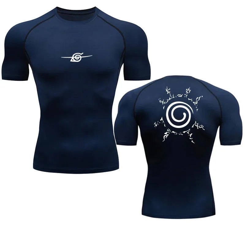 Camiseta masculina anime – manga longa e esportiva.