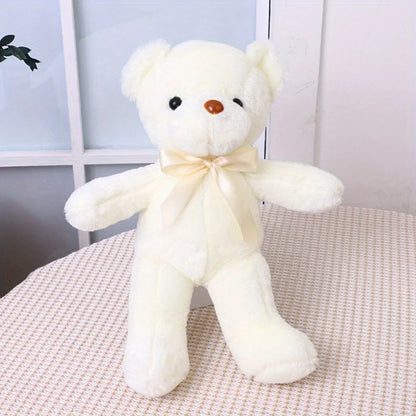 Urso de pelúcia com fita – presente decorativo e fofo.