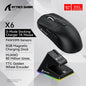 Mouse Attack Shark X6 Tri-Mode RGB com Carregamento Magnético!