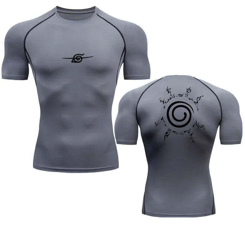 Camiseta masculina anime – manga longa e esportiva.