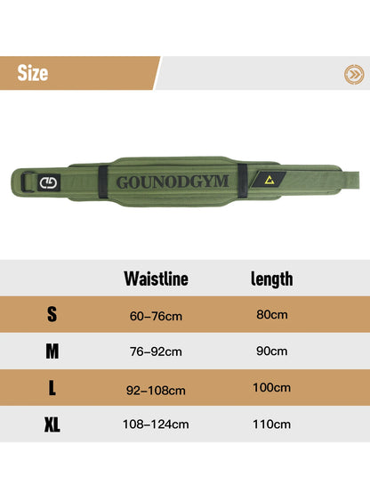Cinto GOUNOD Fitness – suporte para agachamento e halterofilismo.