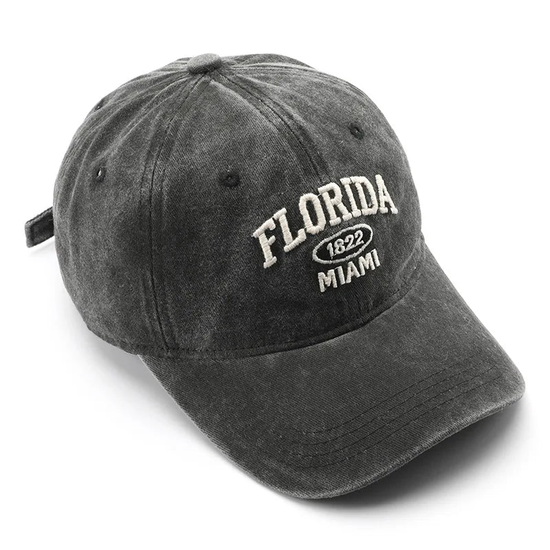 Boné Vintage Florida com Bordado e Ajuste Snapback!