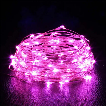 Luz de Fada LED à Pilha – 1 a 10M para Decoração de Festas e Ambientes!