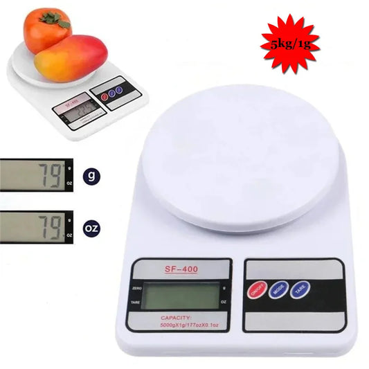 Escala Digital de Cozinha 5kg/1g – Alta Precisão e Display LED!