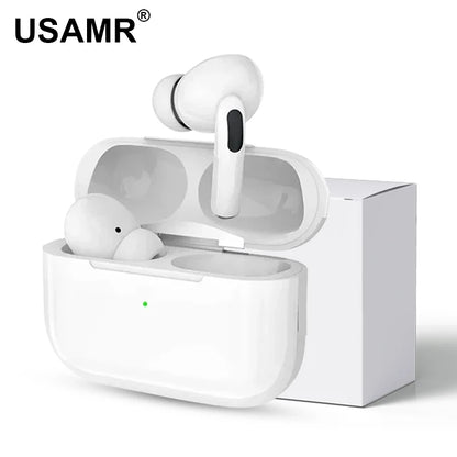 Fones USAMR Airs Pro TWS Bluetooth 5.2, à prova d'água, com microfone.