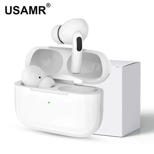 Fones USAMR Airs Pro TWS Bluetooth 5.2, à prova d'água, com microfone.