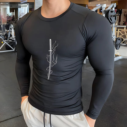Camiseta Masculina Esportiva de Compressão para Corrida e Academia!