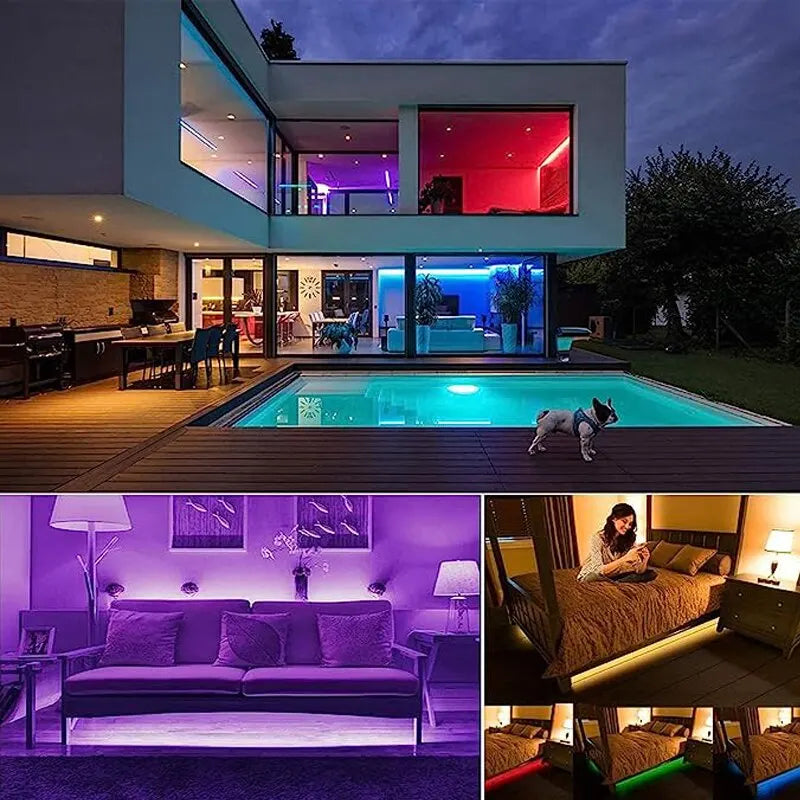 Fita de Luz LED USB 5M RGB com Controle Remoto de 24 Teclas!