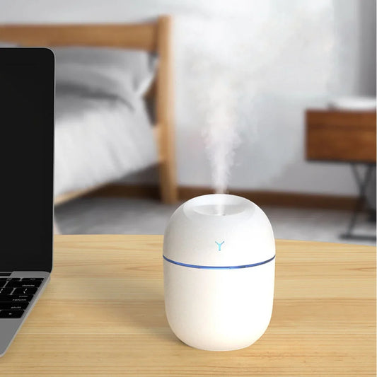 Umidificador Mini 250ml USB Aromaterapia e Difusor de Óleos Essenciais!