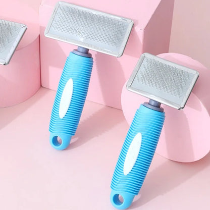 Pente Massageador para Gatos e Cães: Silicone e Aço Inox!