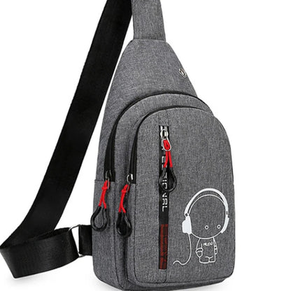 Bolsa de peito esportiva – unissex e refletiva.