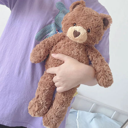 Urso de pelúcia cacheado – brinquedo fofo e decorativo