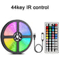 Fita de LED RGB 10m ou 20m com controle remoto para quarto, parede, festas e TV