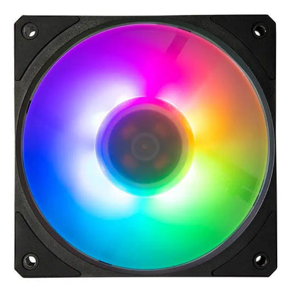 Ventilador Cooler Master 120mm, ARGB, LDB Bearing, resfriamento silencioso.