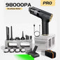 Mini Aspirador de Mão CENRR 98000PA – Potente e Sem Fio!