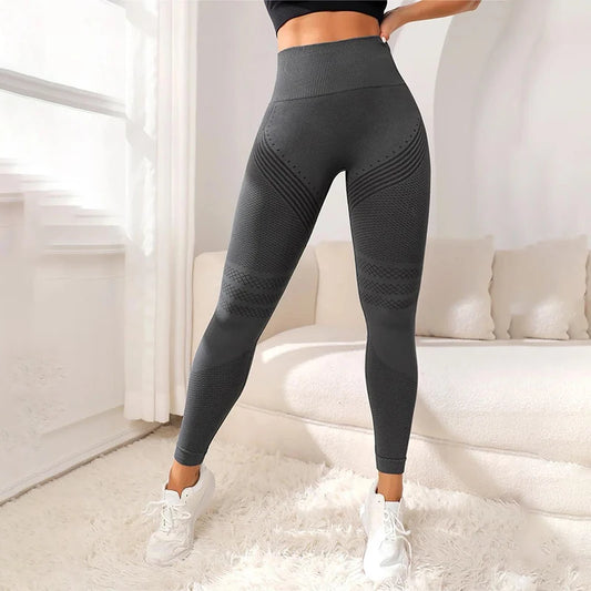 Leggings Femininas Fitness Cintura Alta Sem Costura e Respiráveis!
