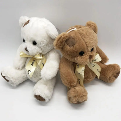 Urso de pelúcia 18 cm – brinquedo macio em 3 cores.