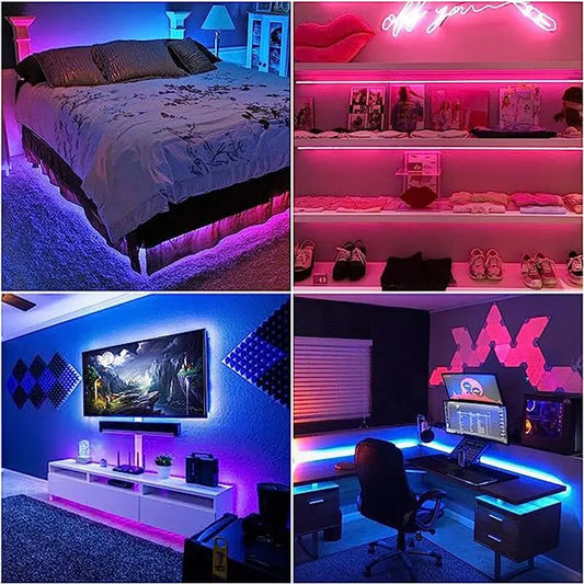 Fita de Luz LED USB 5M RGB com Controle Remoto de 24 Teclas!