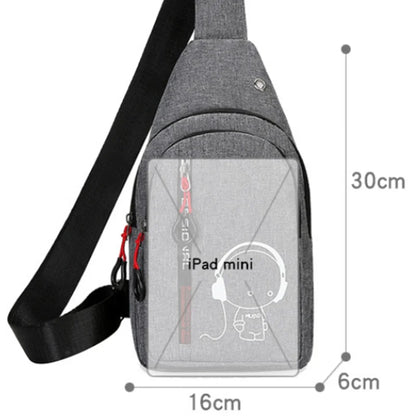 Bolsa de peito esportiva – unissex e refletiva.